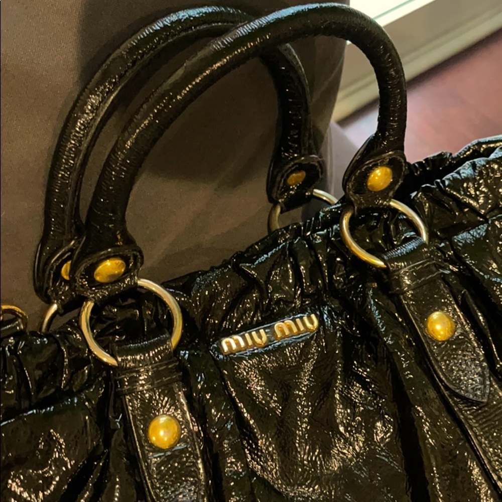 Miumiu large bag with optional adjustable strap